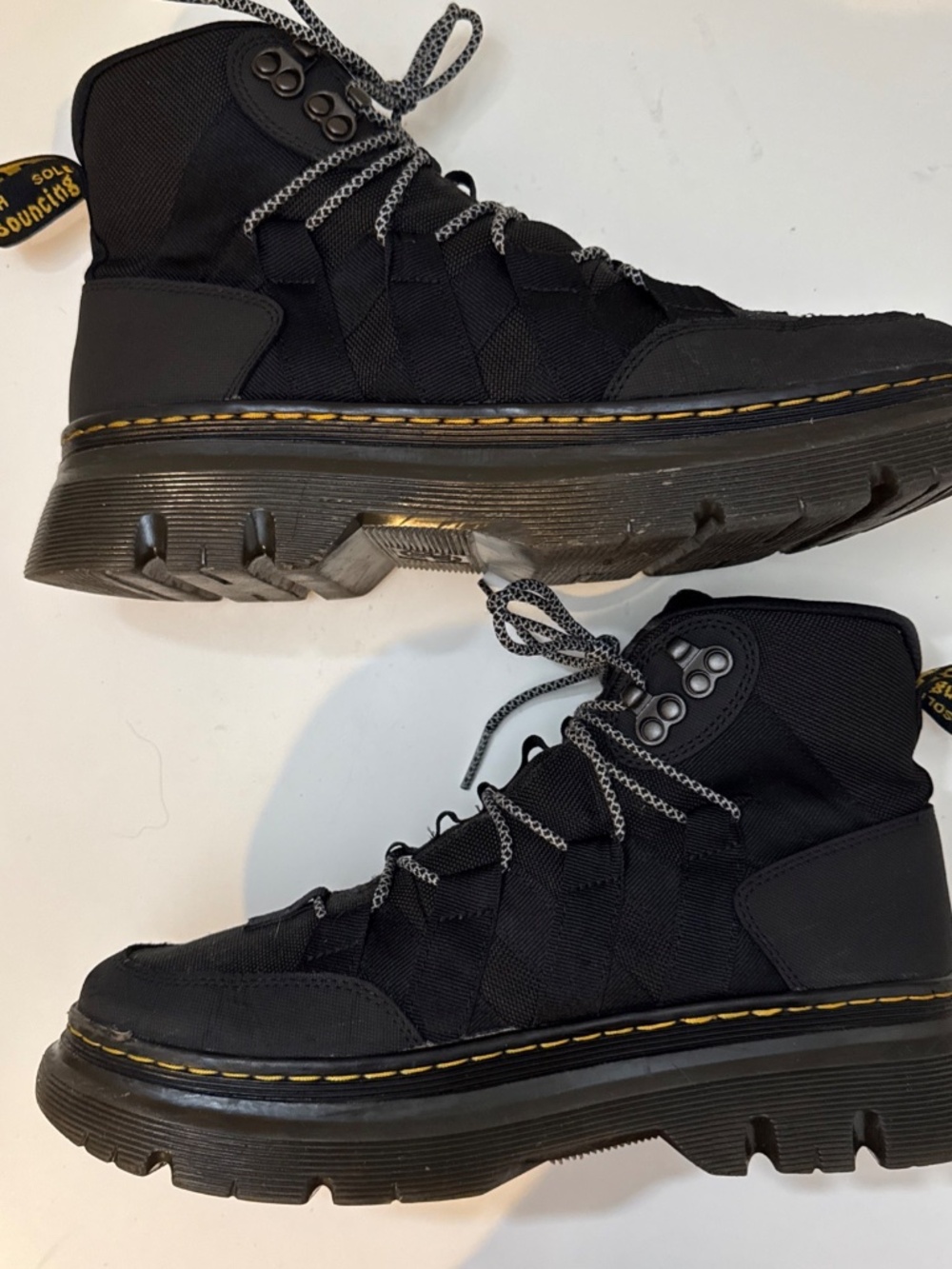 Doc Martens Boury Black on Black Lace Up Chukka Boots Men's Size 10 WMNS 11 - Picture 3 of 7